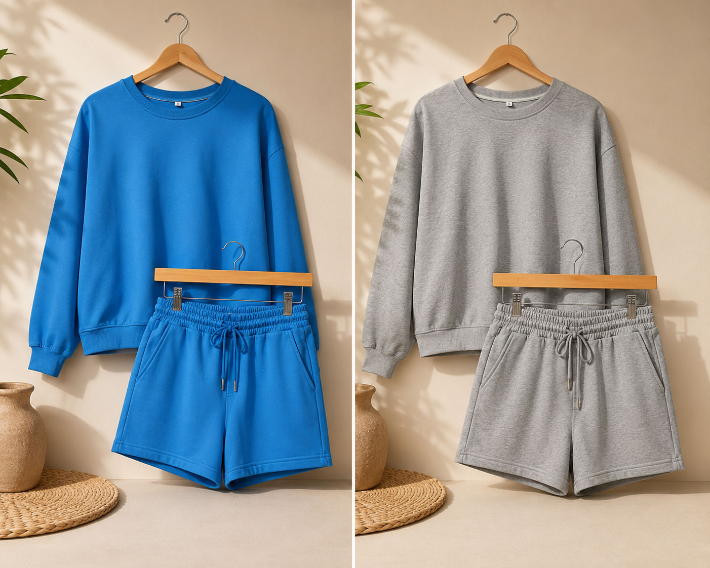 Pre-Order, Two-Piece Jersey Crew Neck Set