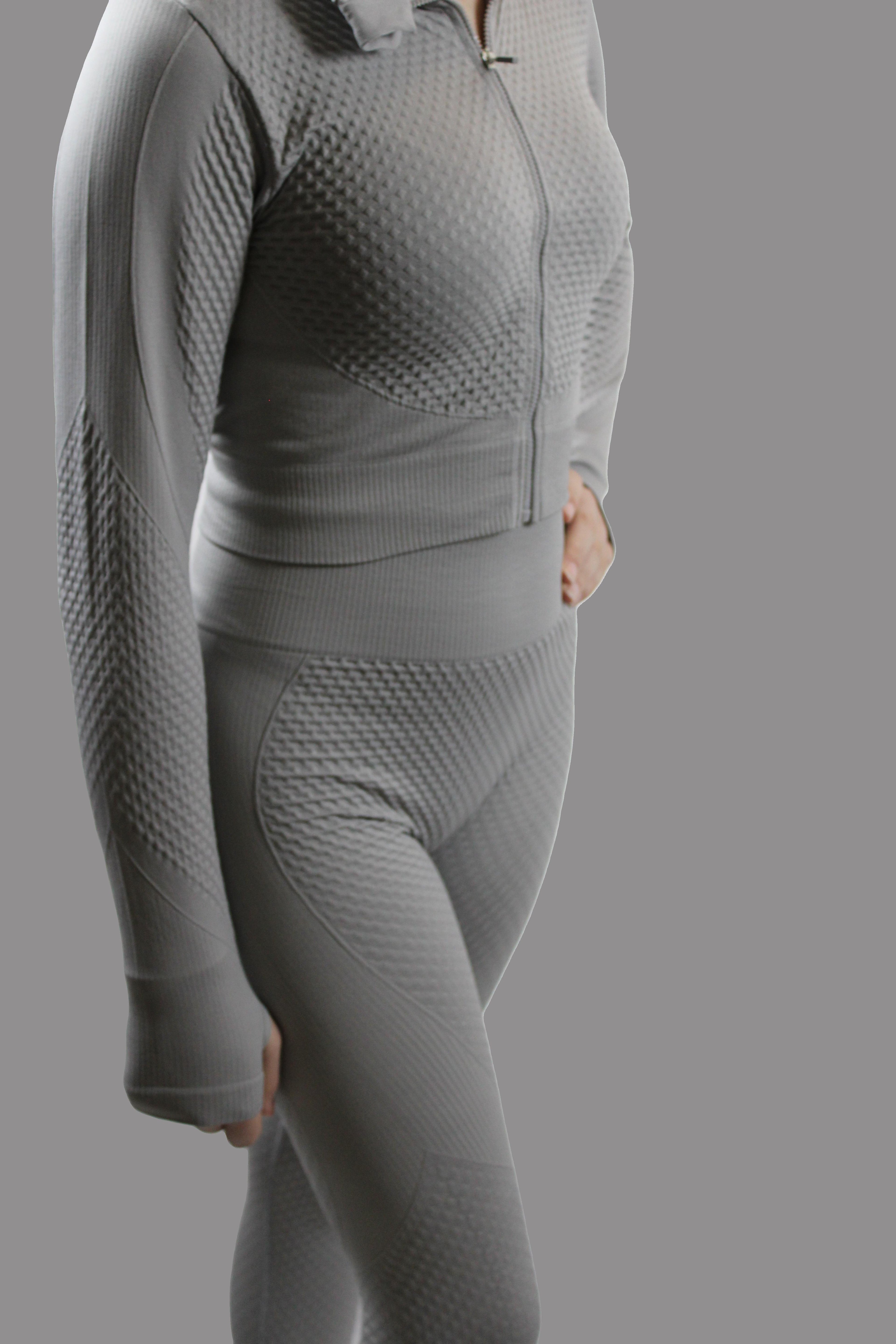 2 Piece Waffle Inspired Activewear Suit