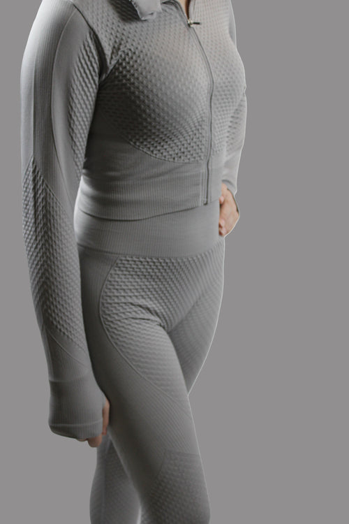 2 Piece Waffle Inspired Activewear Suit